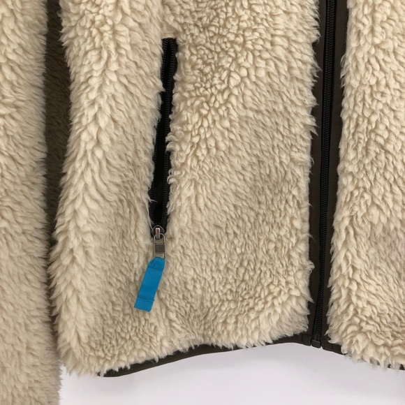 RARE Patagonia XS Retro X Cardigan High Pile Fleece Hooded Jacket ivory 0529 - Picture 6 of 12